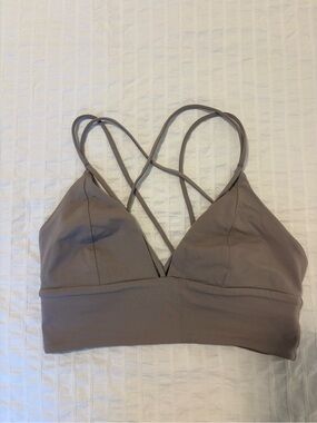 lululemon athletica Taupe Strappy Light-Support Bralette